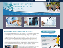 Tablet Screenshot of jacksonvilleorthopaedicsurgeon.com